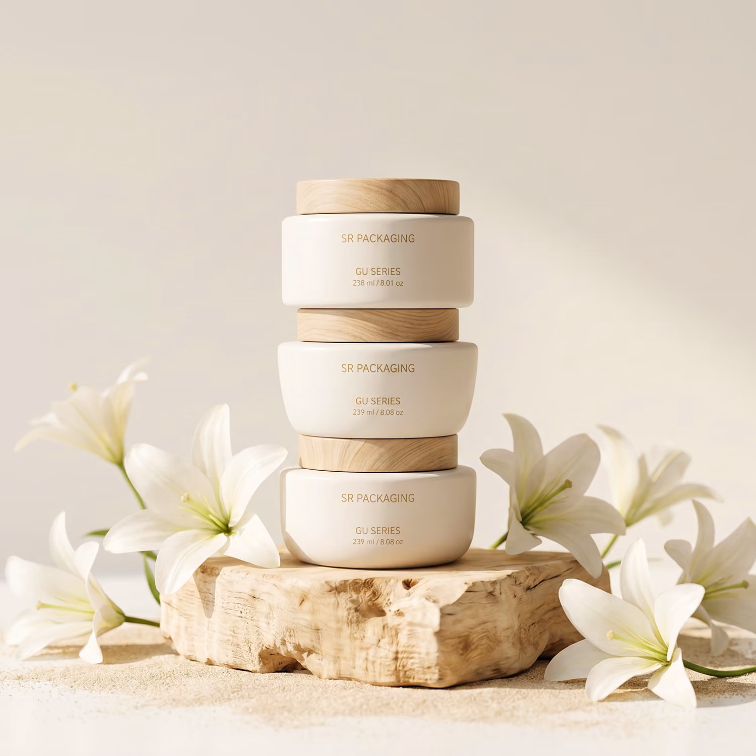 Cosmetic jar for skincare and clean beauty
