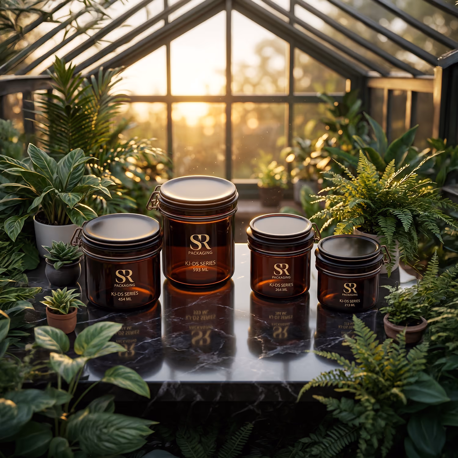PET Kilner Jars for home spa, clean skincare, and sustainable beauty.