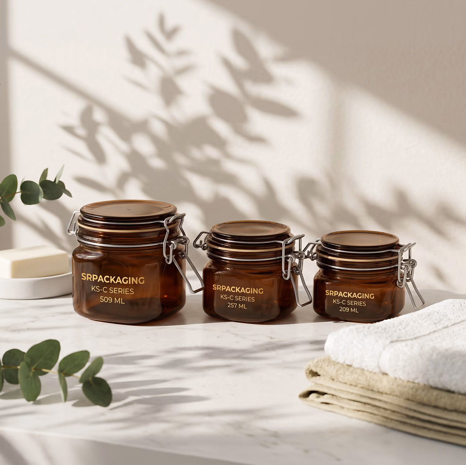 PET Kilner Jars for home spa, clean skincare, and sustainable beauty.