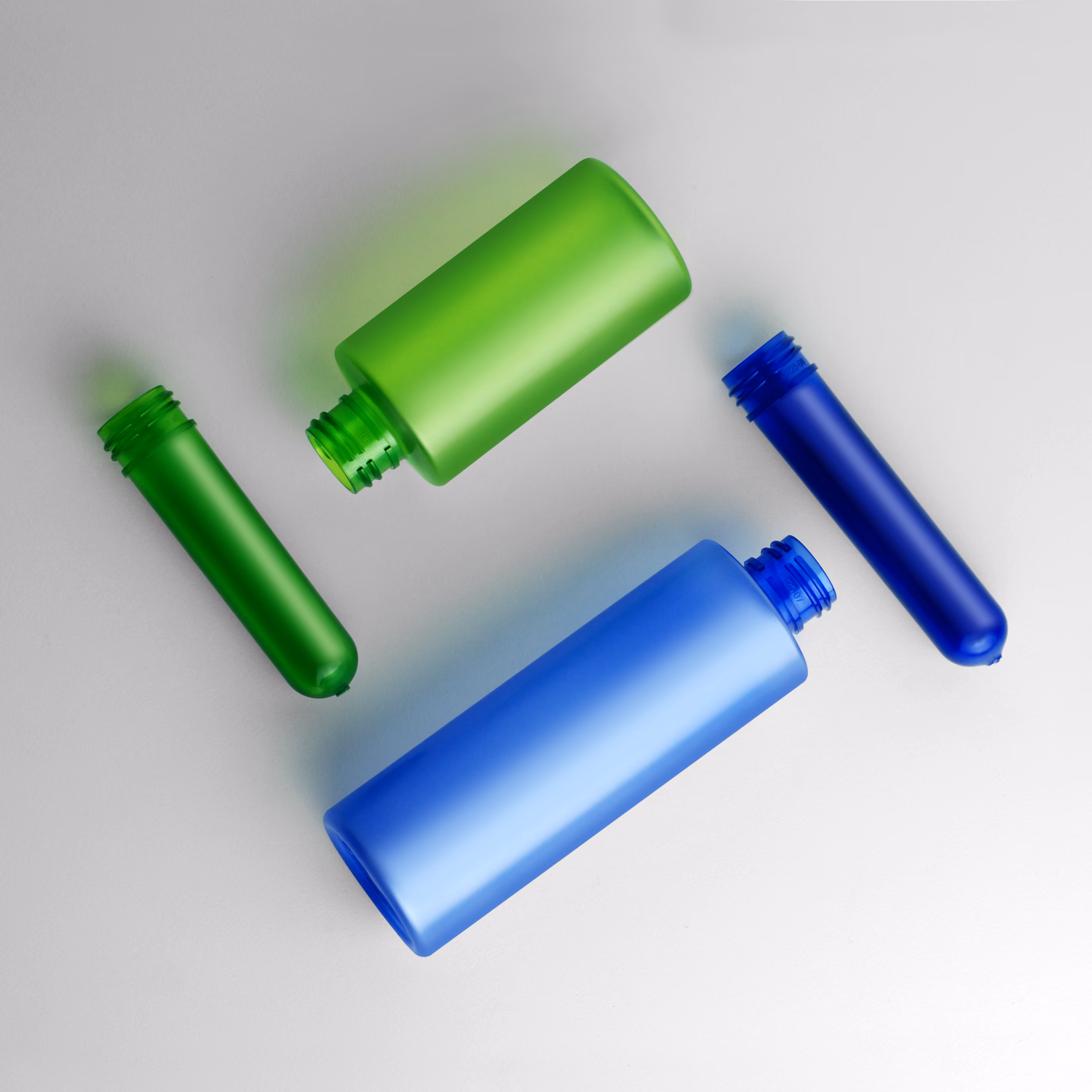 Matte mastermatch PET preform for skincare PET bottles