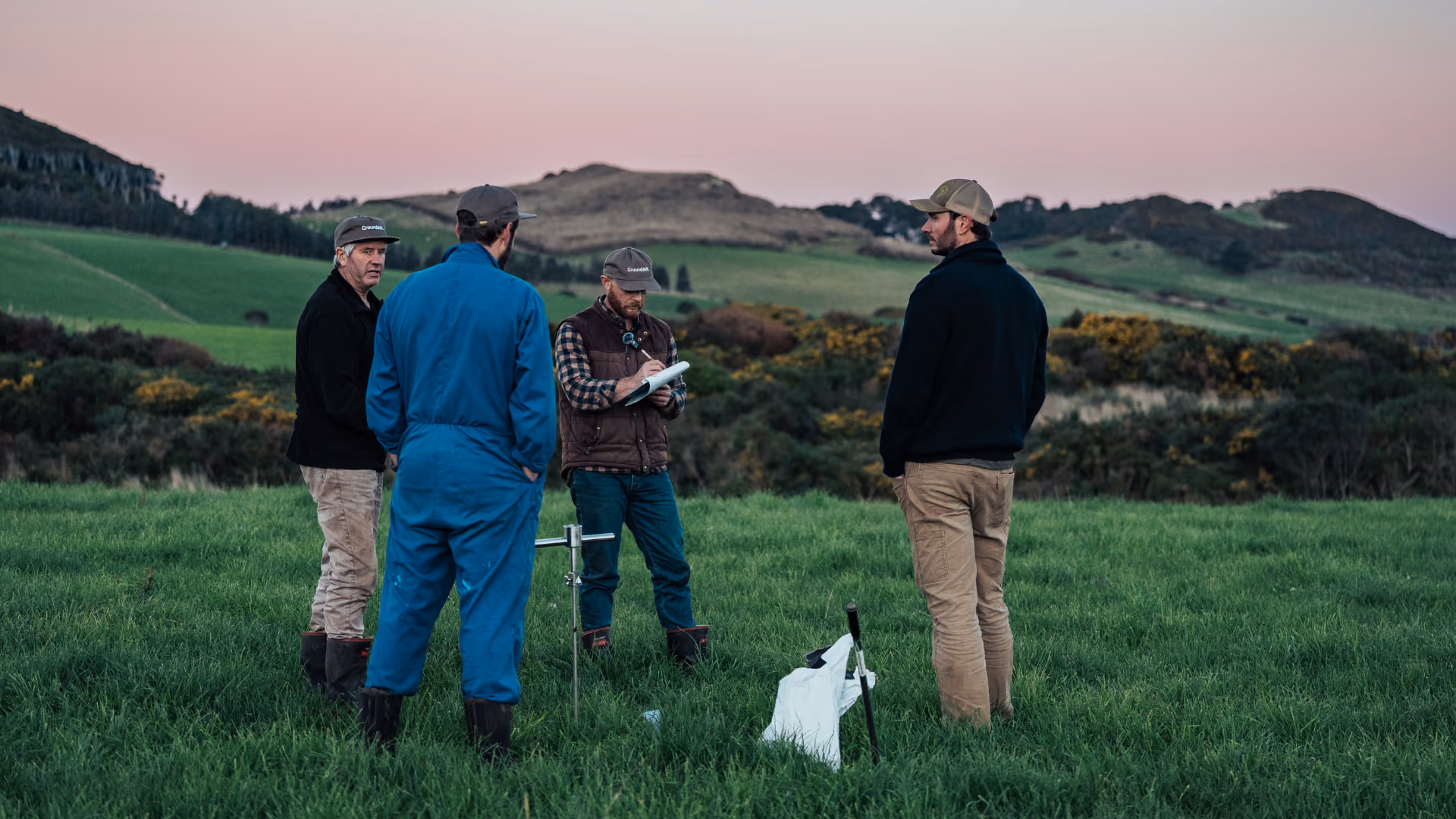 The Groundshift team conduct a farm assessment