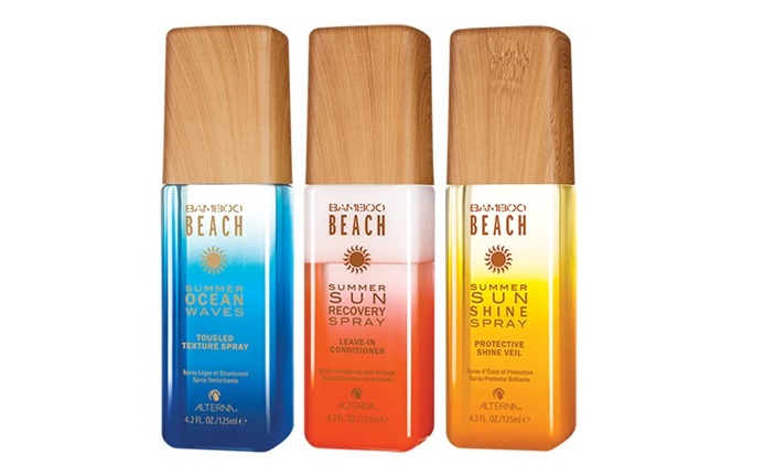 The recyclable PET bottles for Alterna Haircare Limited Edition Bamboo Beach Sun Shine Spray