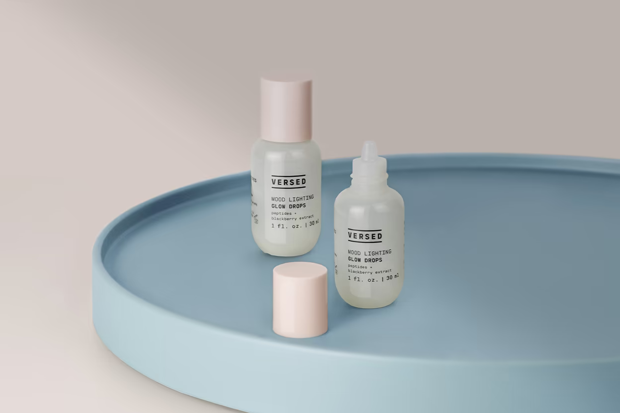 PCR PE dropper bottle for VERSED Skincare