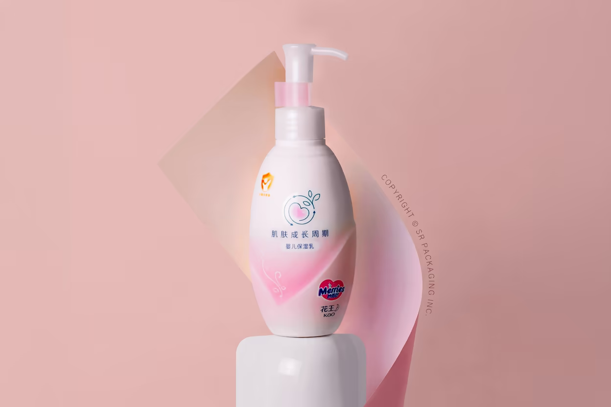 Customized EBM Airless Bottle for KAO Merries Baby Moisturizer
