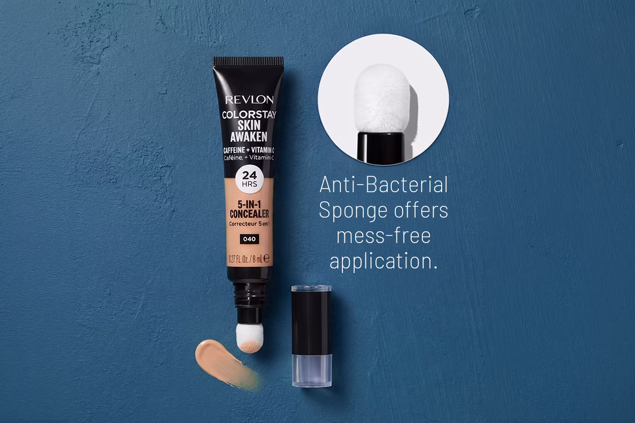 Antibacterial sponge-tip applicator tube for REVLON 5-in-1 Concealer
