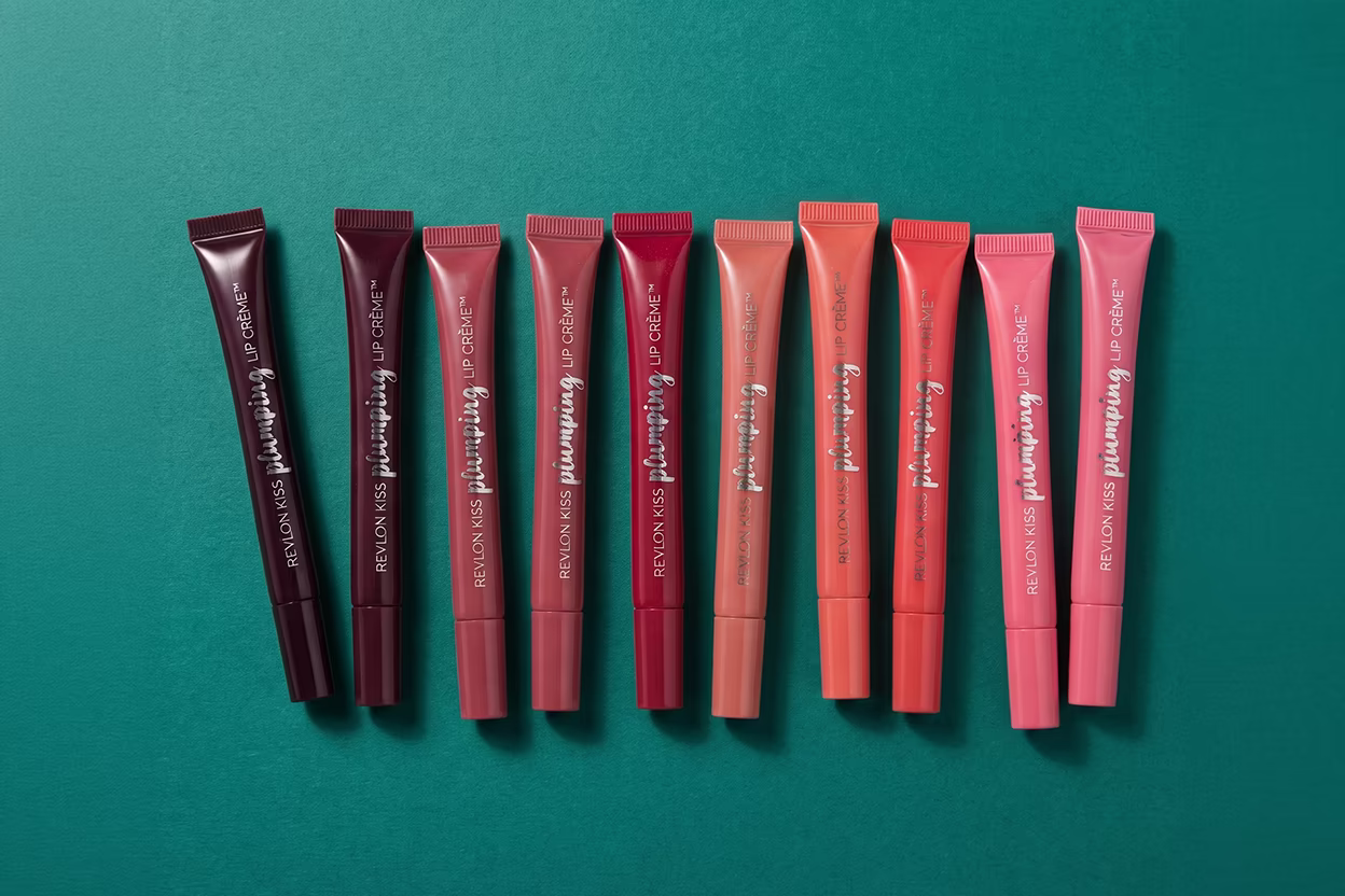 The exclusive packaging tube design for Revlon's Kiss Plumping Lip Crème