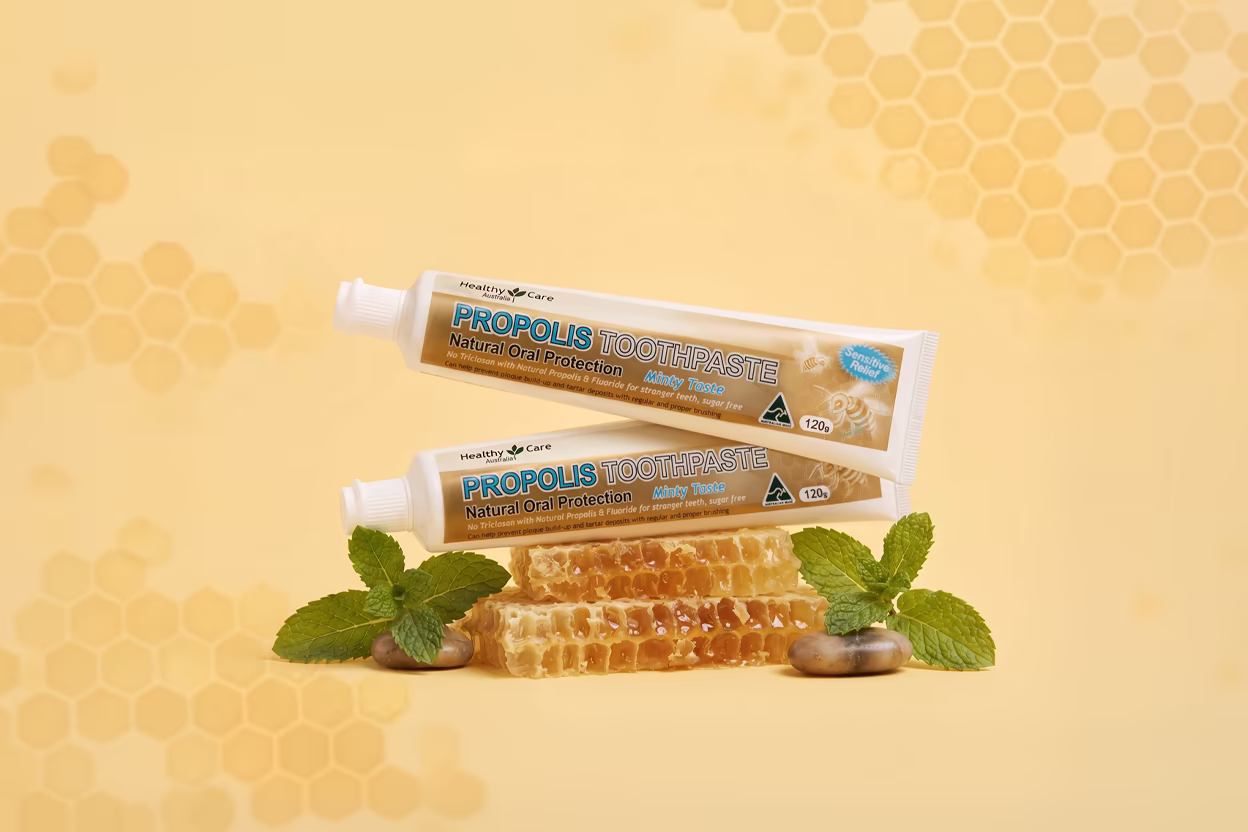 ABL tubes with offset printing for  Healthy Care Propolis Toothpaste 120g