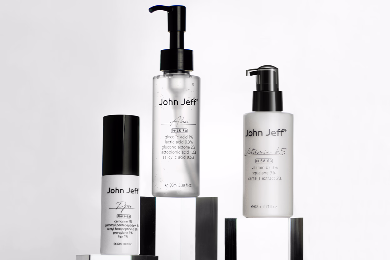 C-beauty John Jeff's Cosmeceutical, professional brand impression