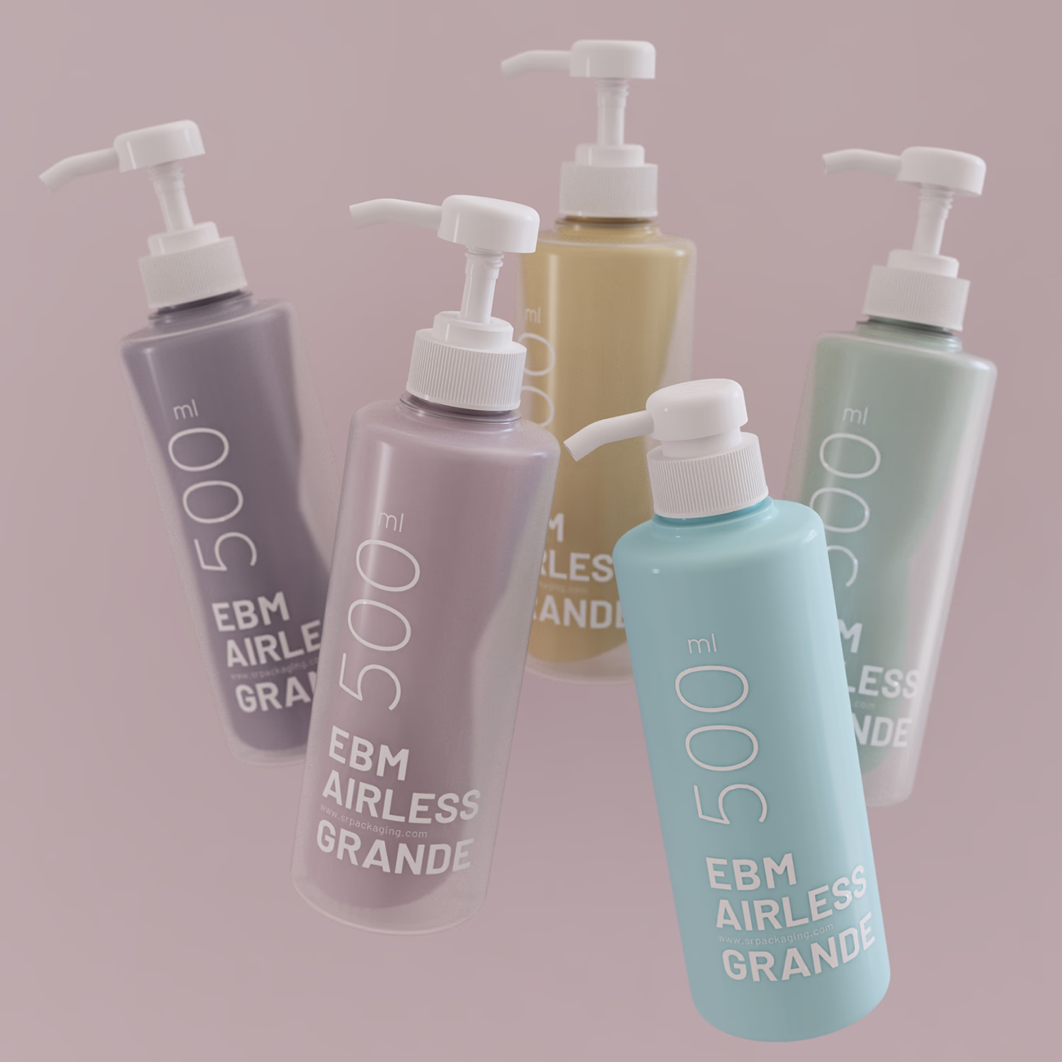 Over 500 ml airless
