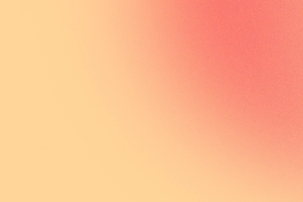 Gradient background blending peach and coral pink colors.