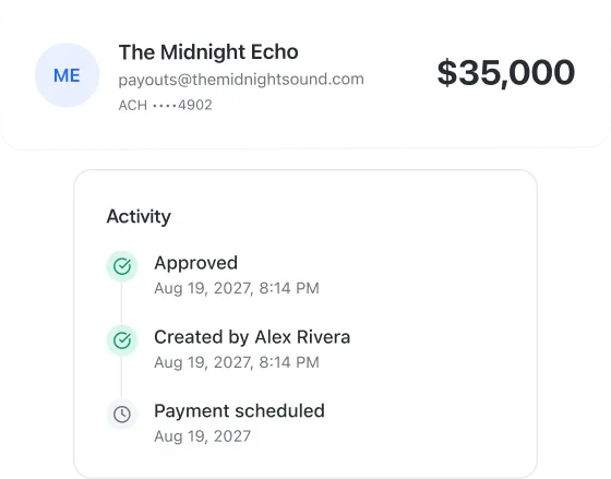 Outgoing Payment