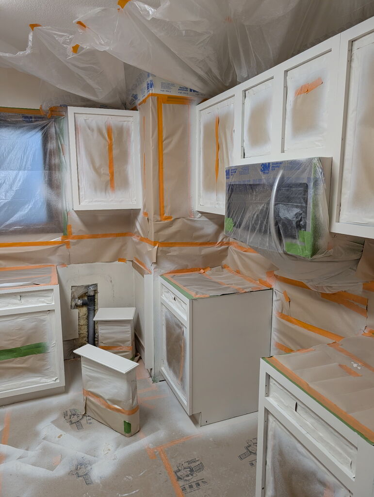 Interior kitchen painting remodel