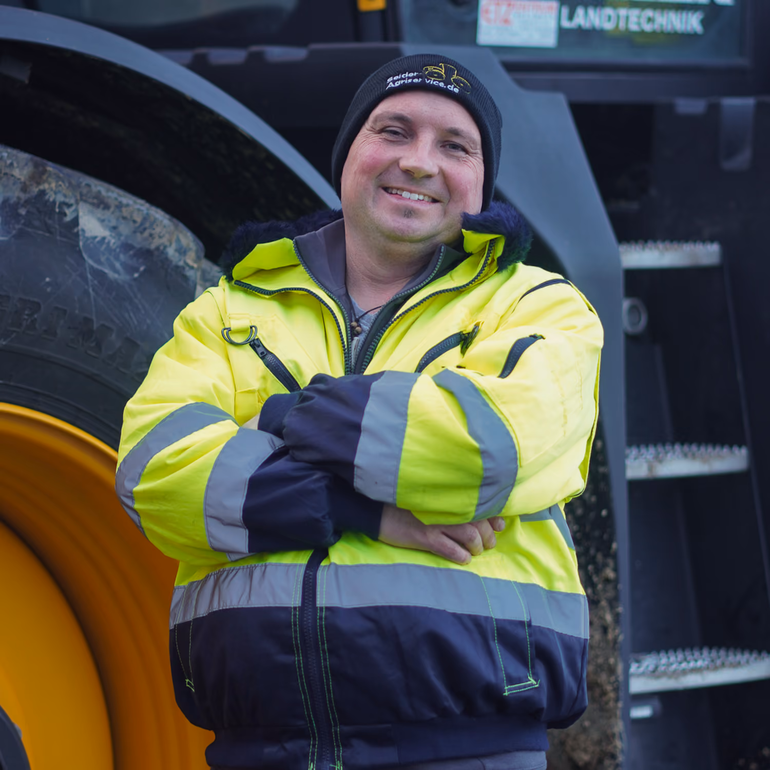 Sebastian Seider von Agriservice Seider bei der Arbeit