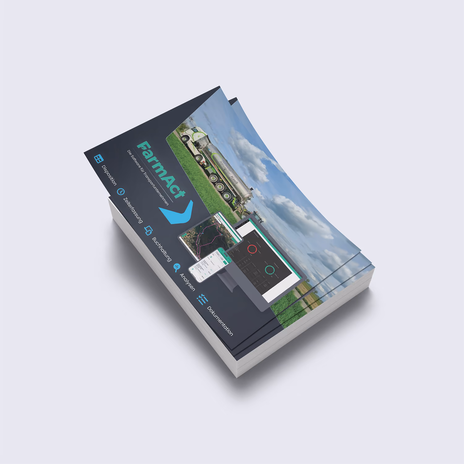 Produktflyer für Transportbetriebe als Download