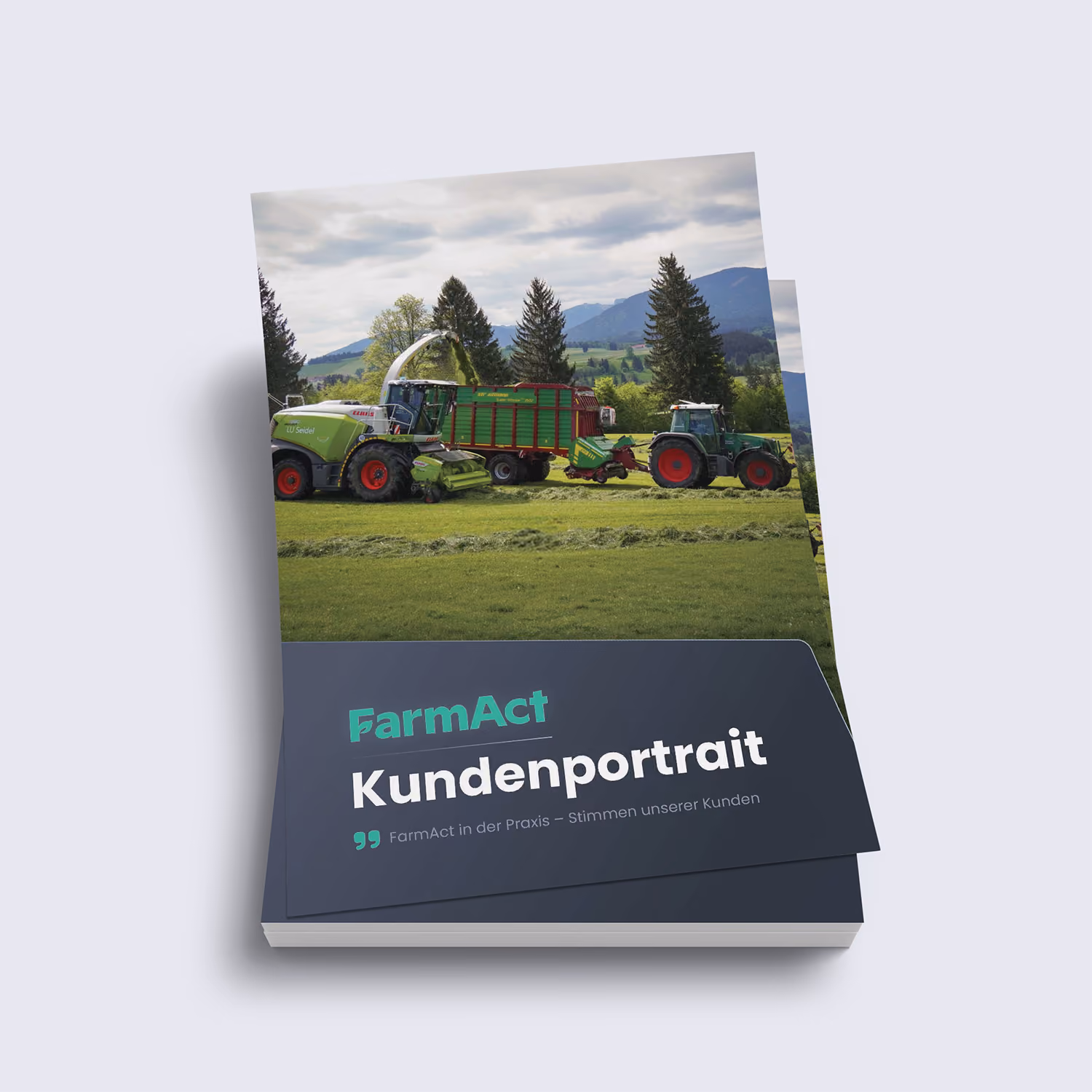 Broschüre mit FarmAct Kundenportraits als Download