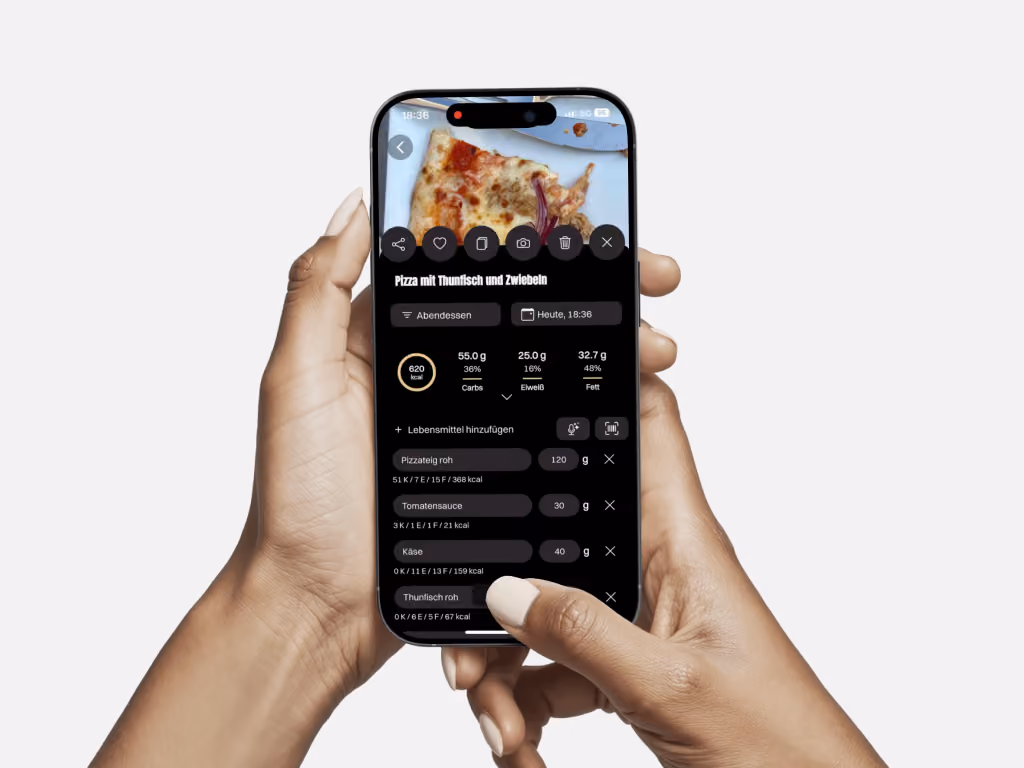 LL-Coaching App: KI erkennt Mahlzeiten per Foto und erfasst Nährwerte