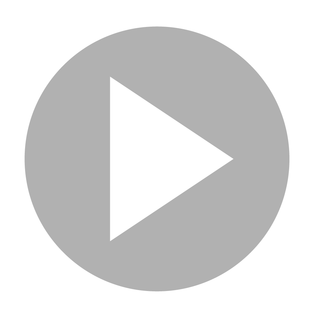 Black circular play button icon with a white right-pointing triangle in the center and a white outer ring.