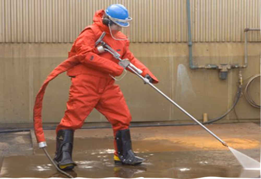 High-pressure water jetting