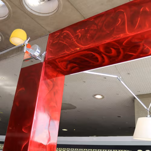 Stèle luminaire, réalisation ERSIMS