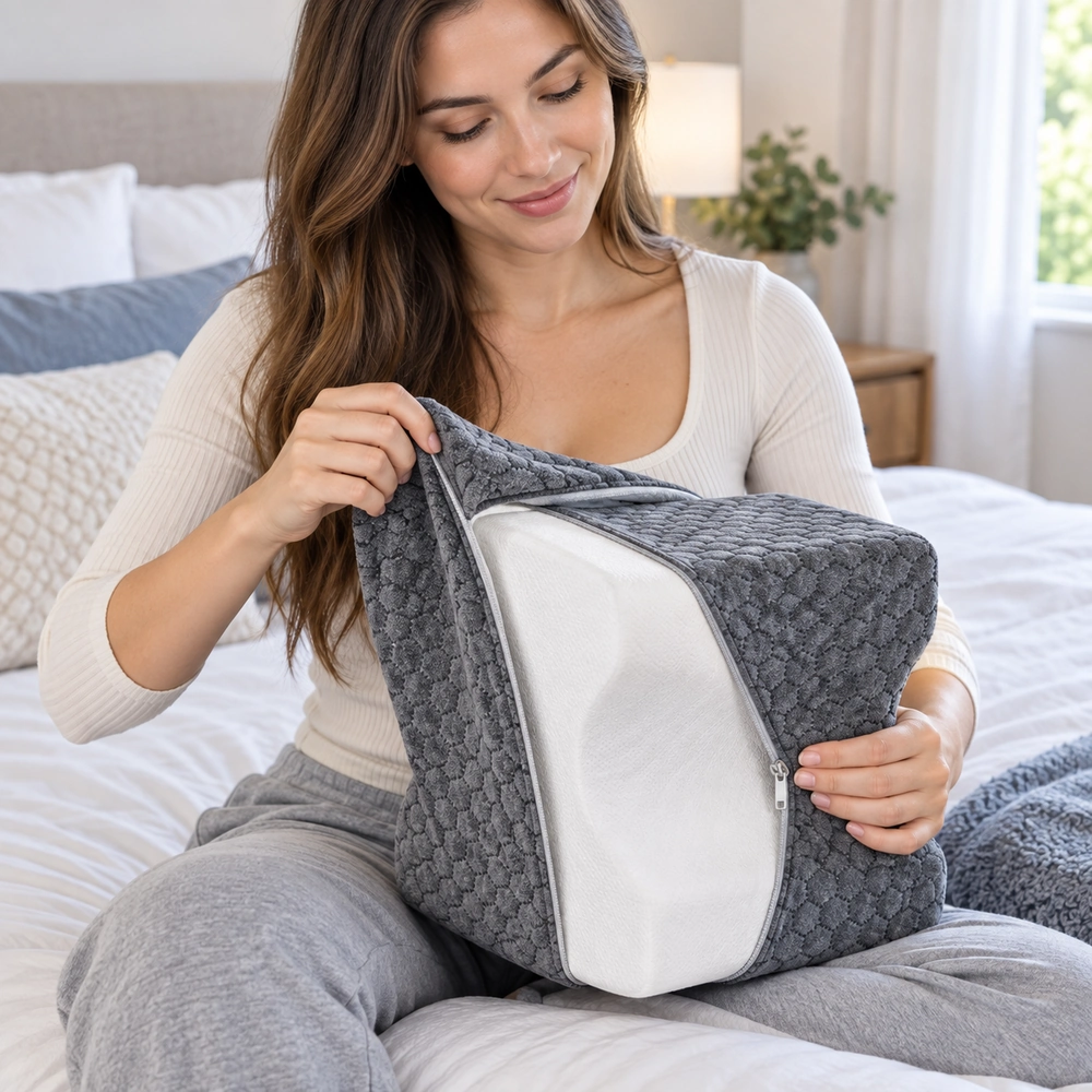 Contoured Memory Foam Knee Pillow