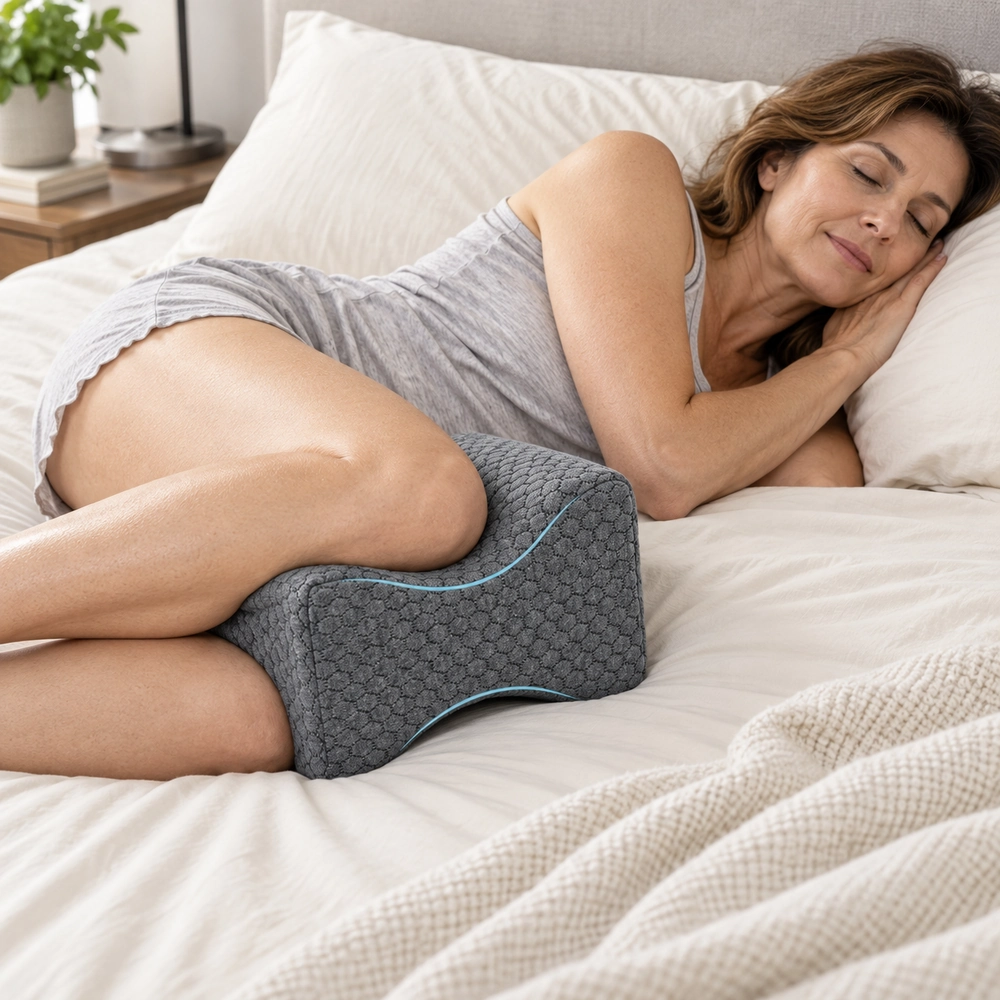 Contoured Memory Foam Knee Pillow
