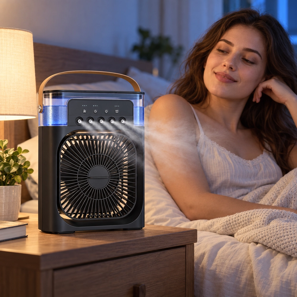 Portable Bedside Mist Fan