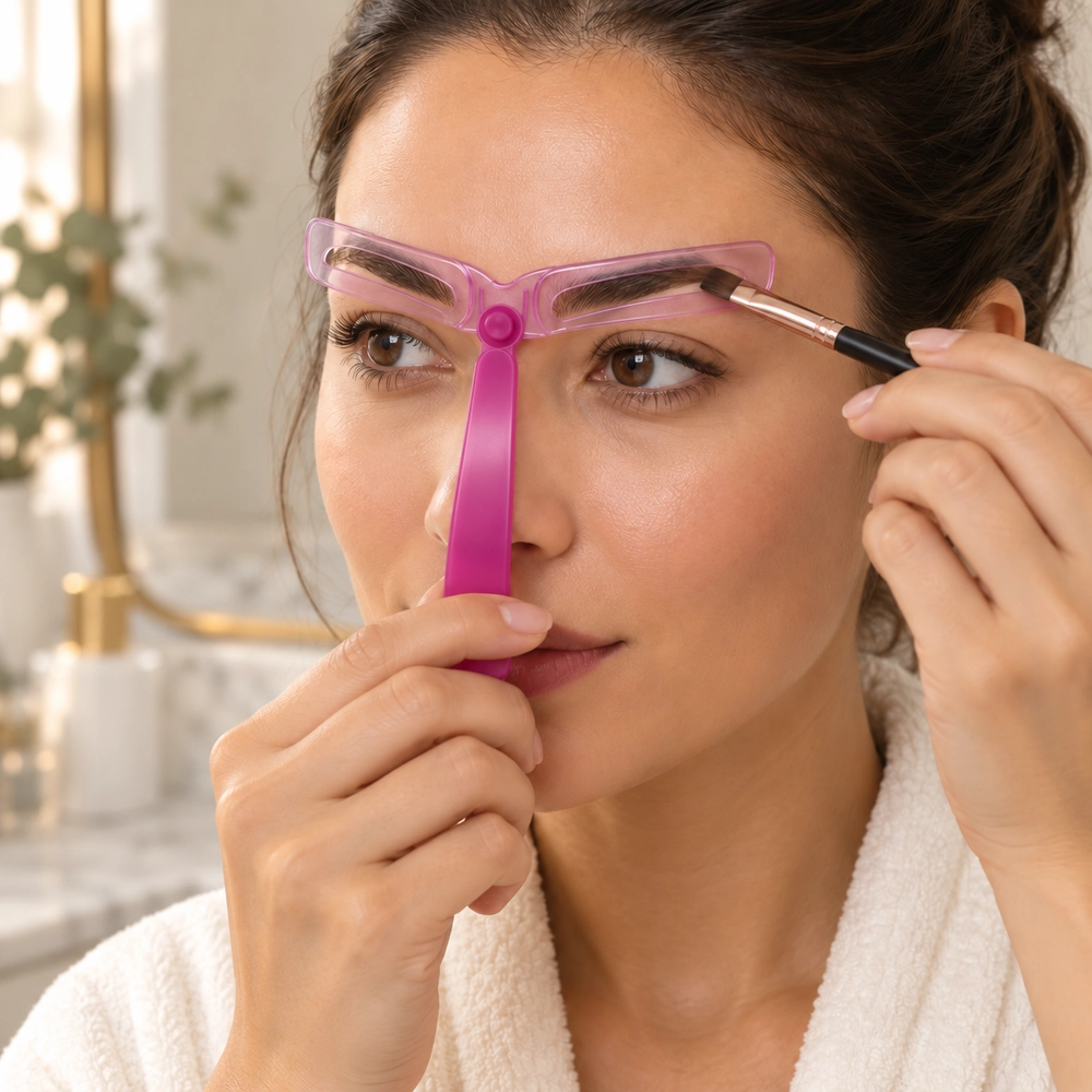 8-Shape Brow Stencil Set