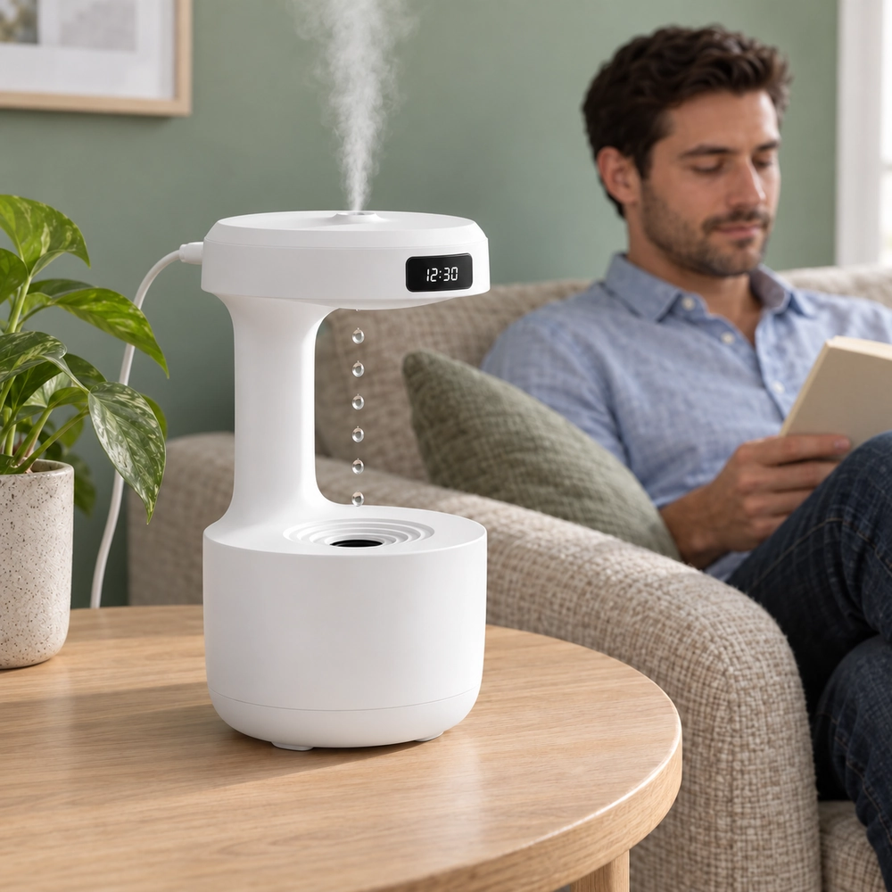 Anti-Gravity Water-Drop Humidifier