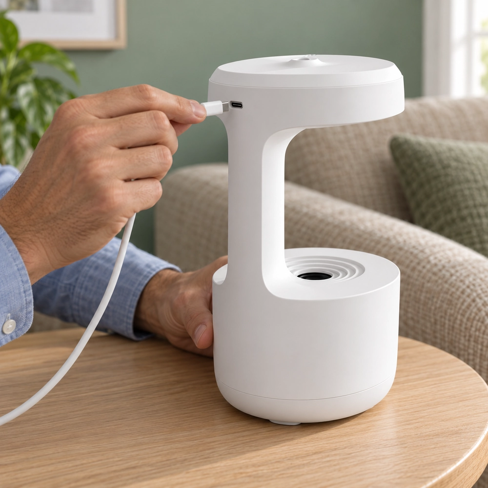 Anti-Gravity Water-Drop Humidifier