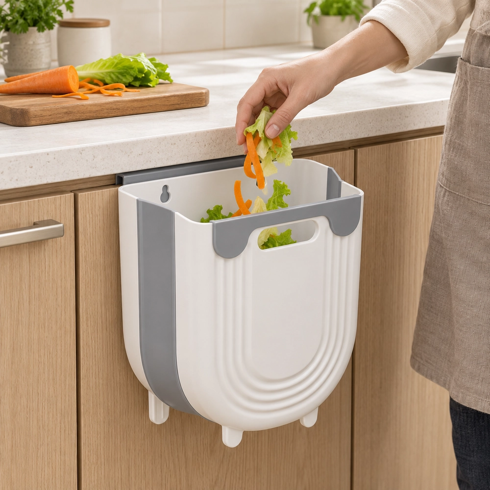 Folding Countertop Waste Bin