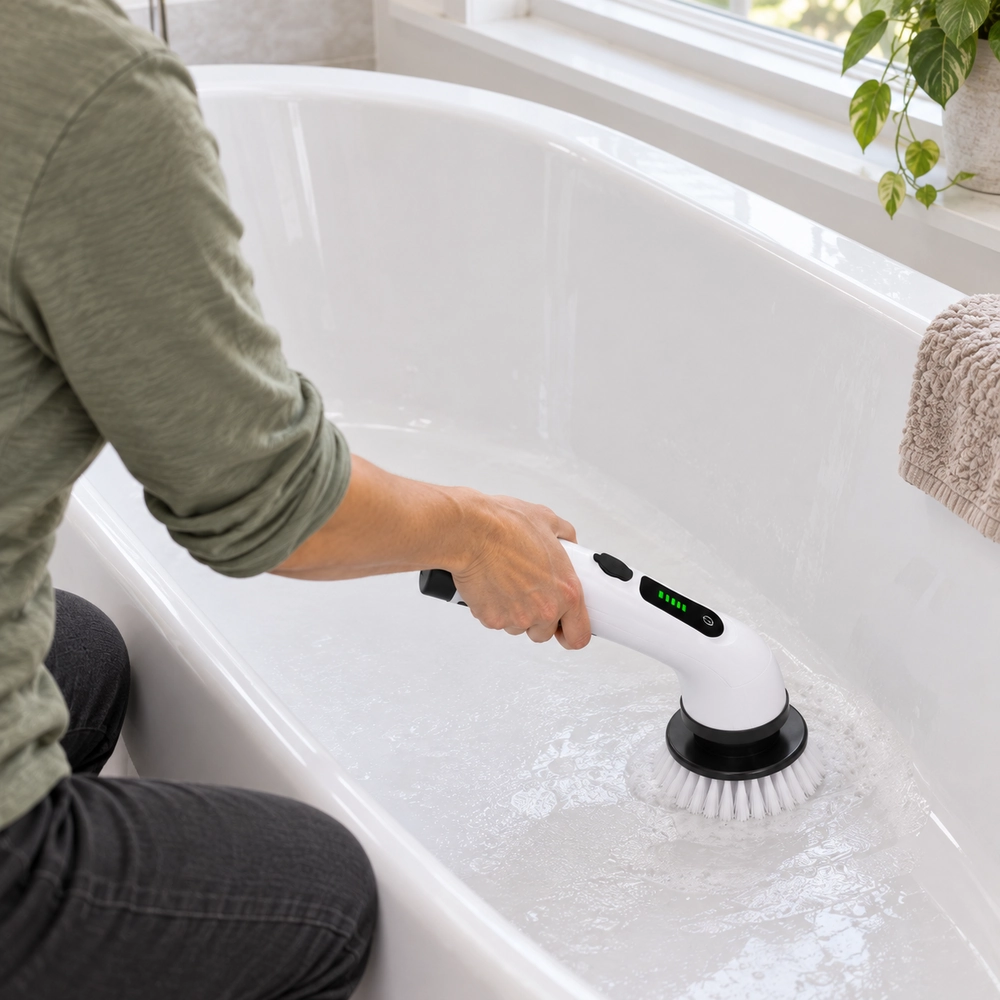 Telescopic 9-in-1 Electric Spin Scrubber