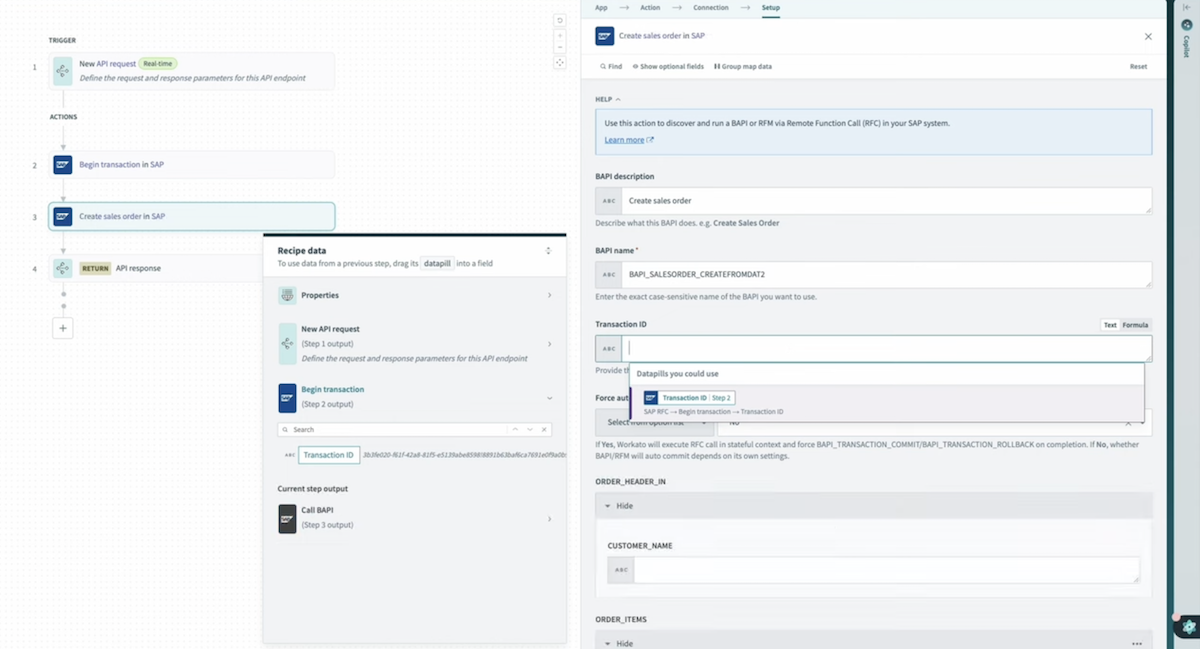 Workato gives you a low-code method for integrating different systems. Source: workato.com