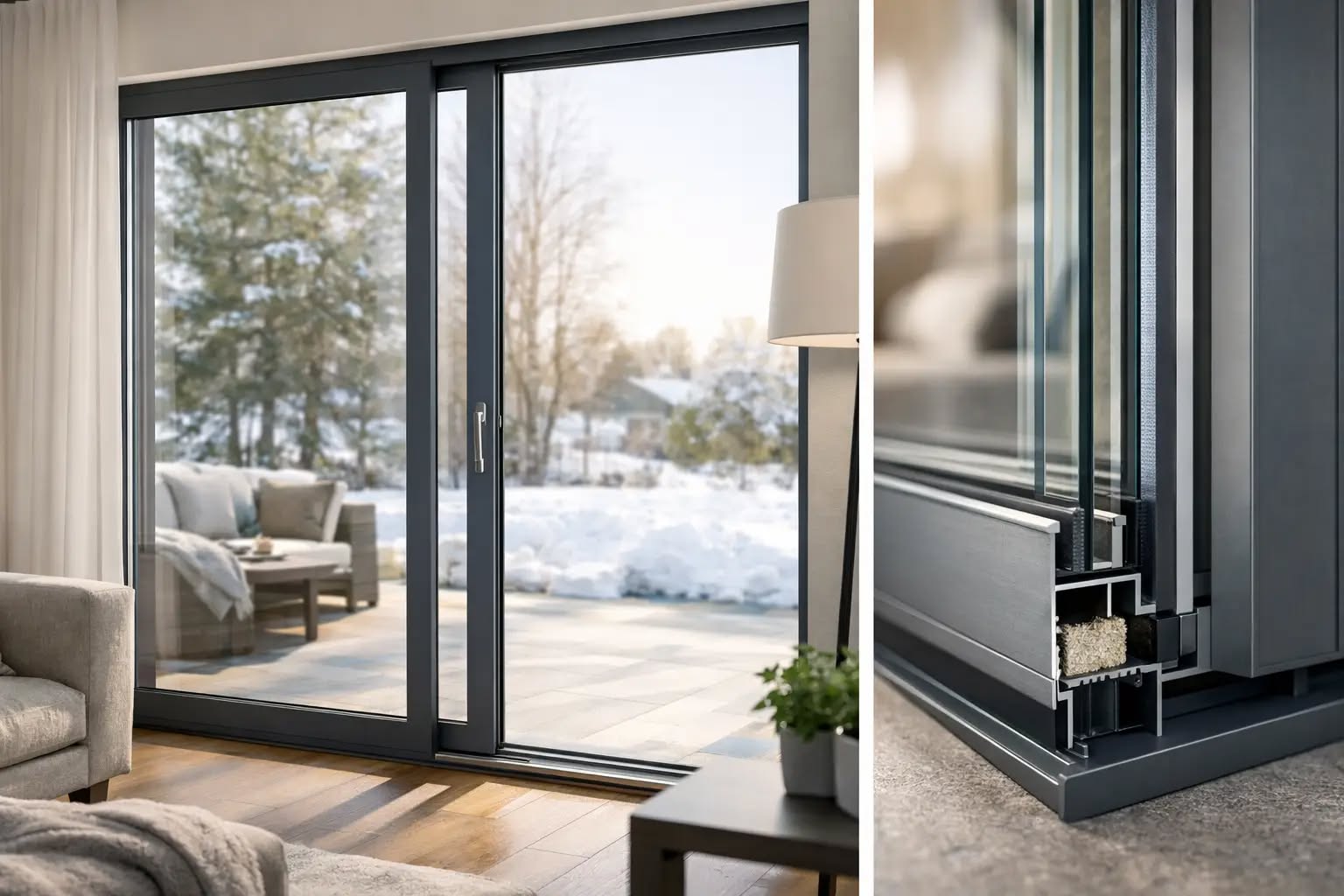 Baie coulissante aluminium : le bon compromis confort et esthétique