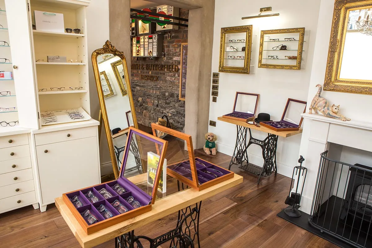 Inside view of Smith & Butterfield Optometrists in Keswick