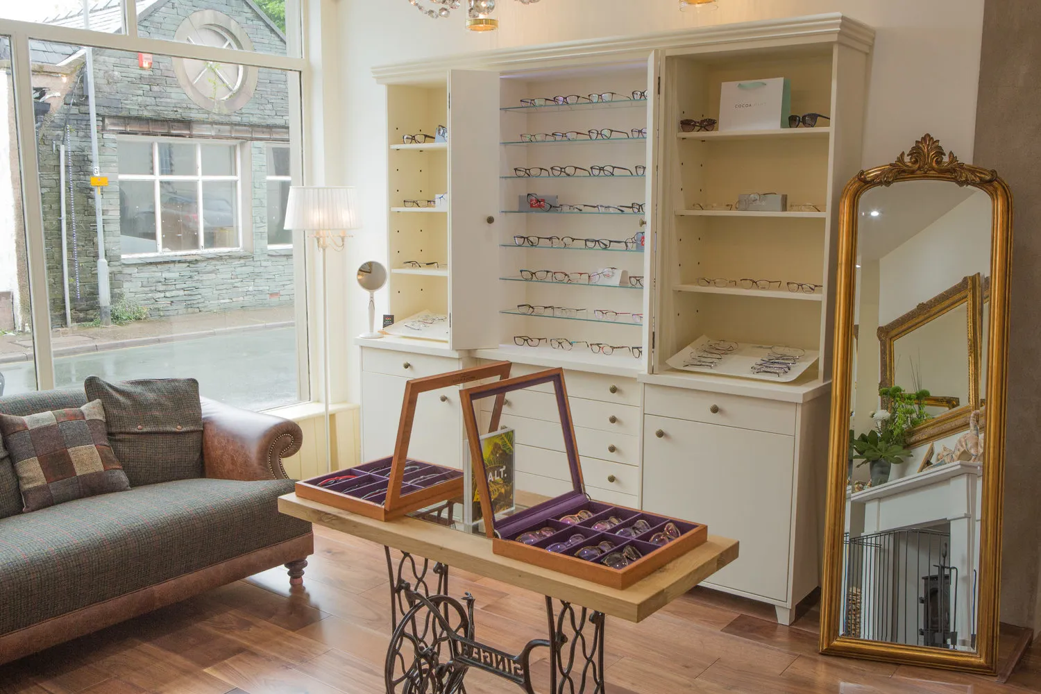 Designer eyewear collection at Smith & Butterfield Optometrists in Keswick