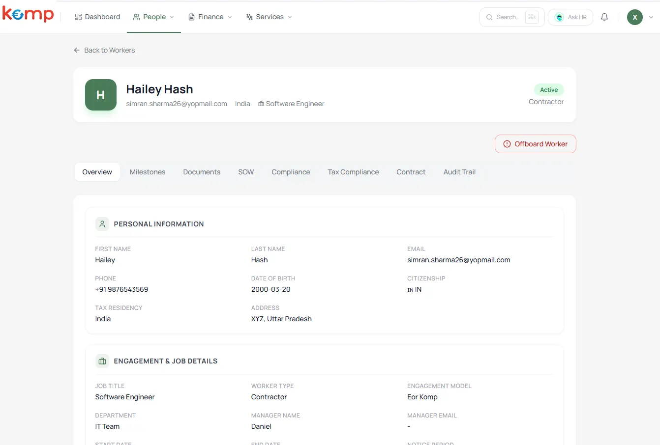 Payroll Dashboard