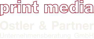 Print Media Ostler & Partner Unternehmensberatung GmbH company logo.
