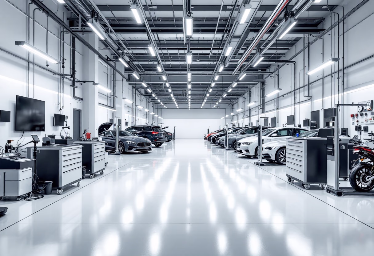 image of auto shop interior