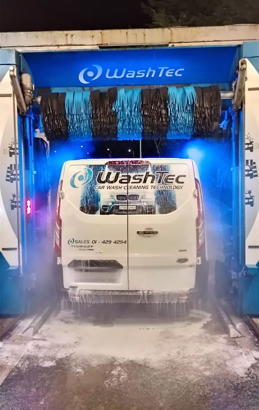 image of a car wash process