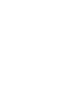 Minimalist black abstract shape resembling a tall, narrow face in profile on white background.