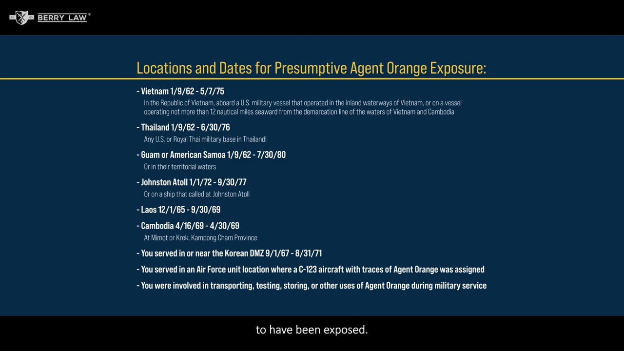 Agent Orange Claims Update: PACT Act