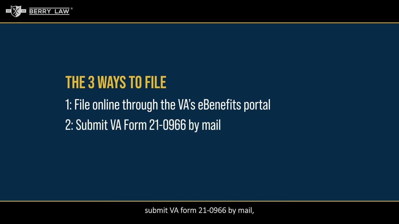 Intent to File: Protecting Your VA Benefits Timeline