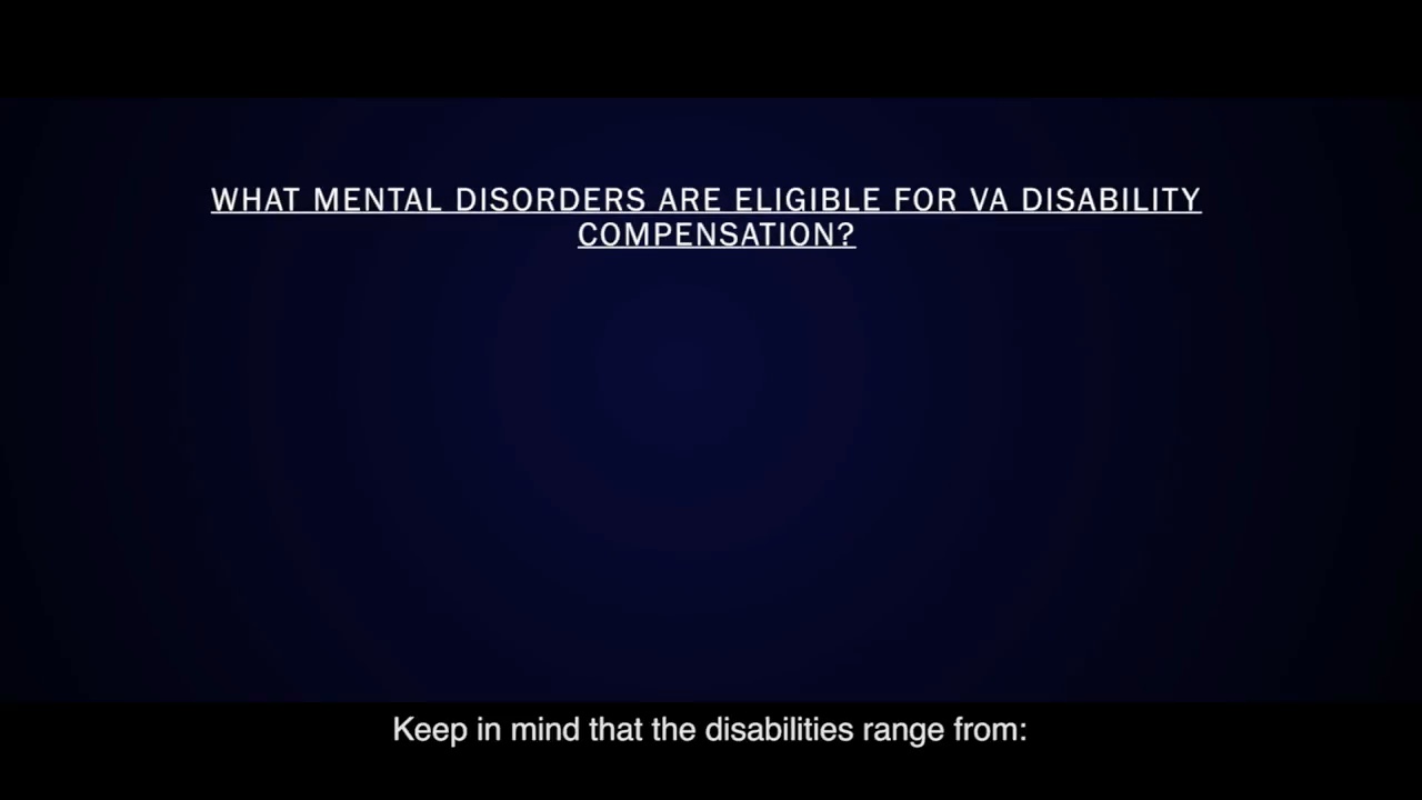 Which Mental Health Disorders Are Eligible for VA Disability Compensation?