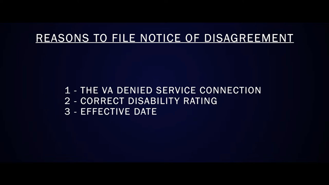 What is a Notice of Disagreement?