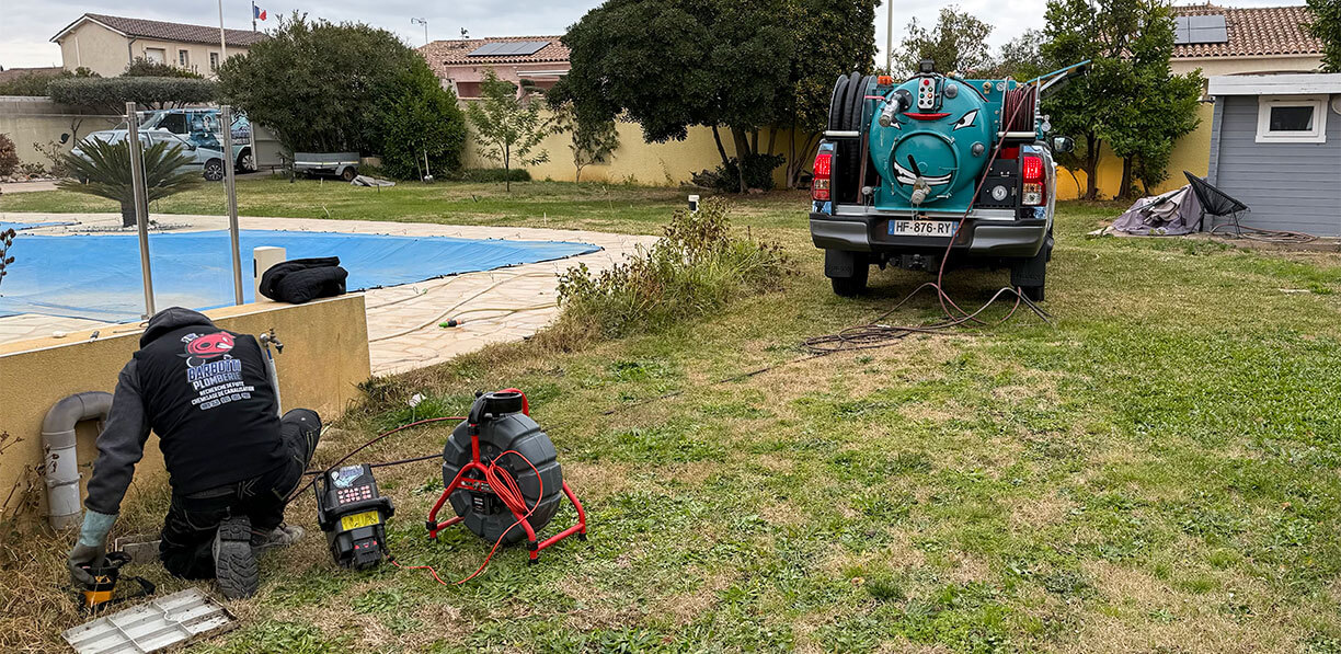 Chantier chemisage canalisation Hérault - Barbotti Plomberie, intervention sans casse