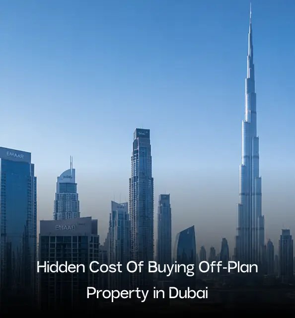 Dubai skyline with Burj Khalifa and high-rise buildings for off-plan property investment