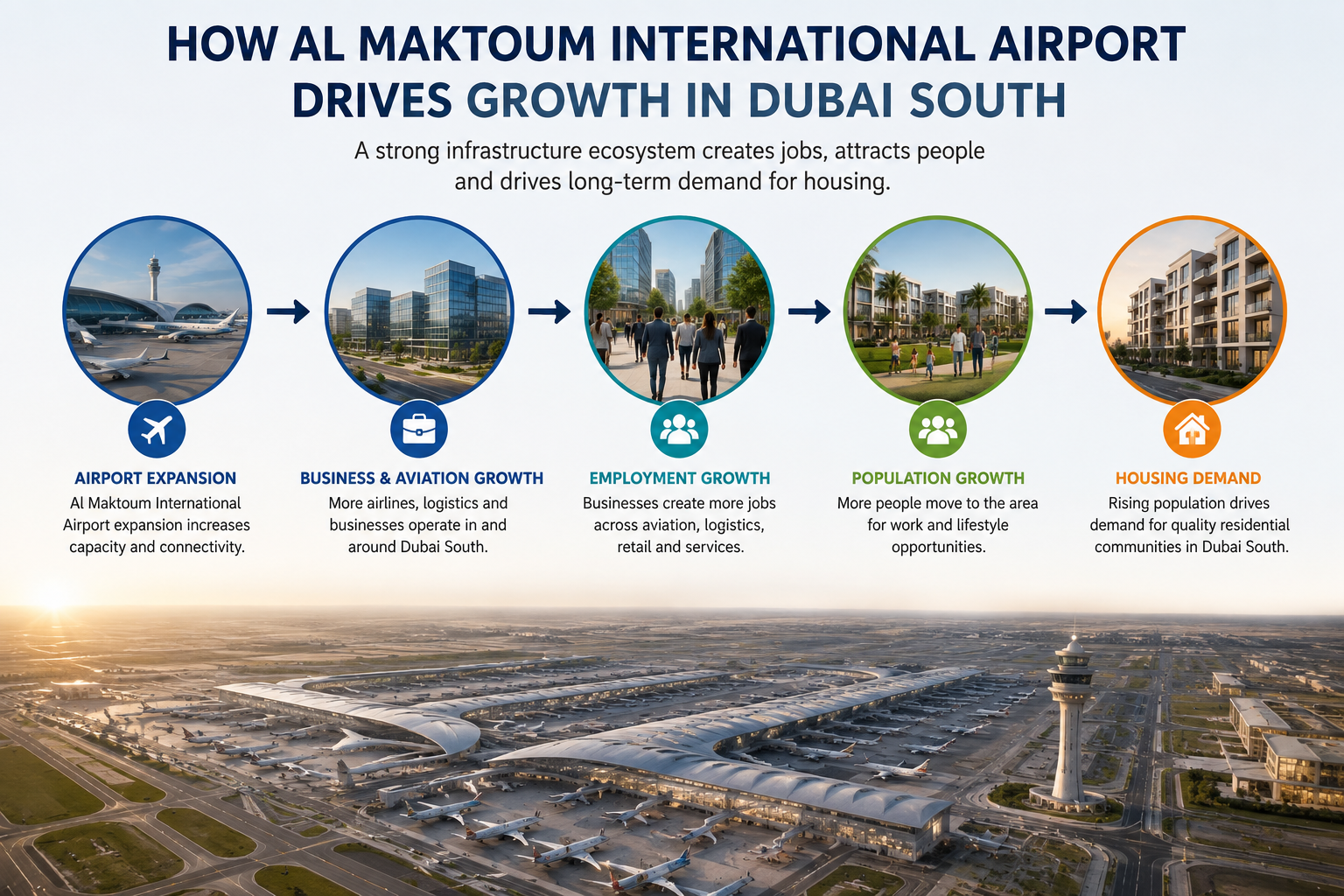 How al aktoum nternational airport drive growth in dubai south