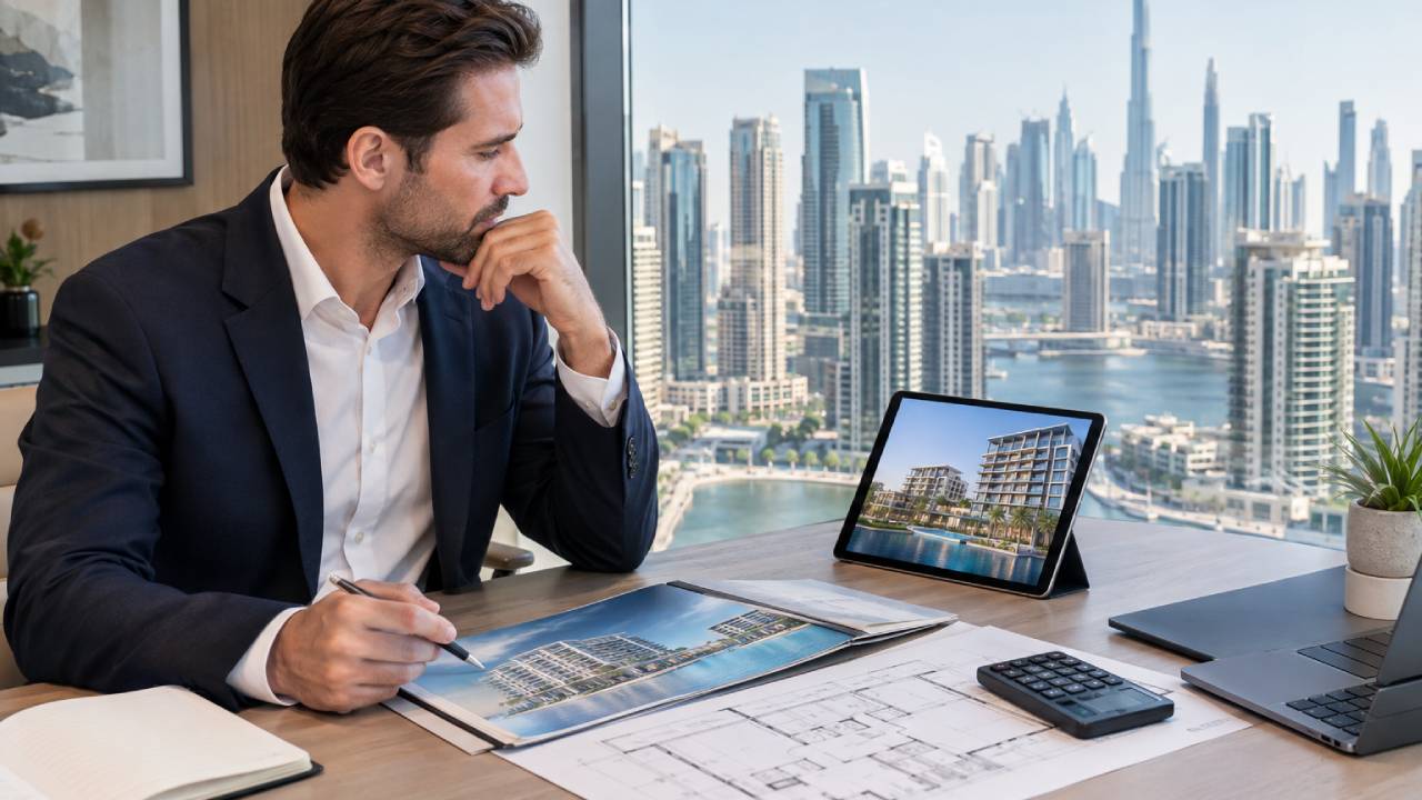 UK investor reviewing Dubai property for Golden Visa eligibility