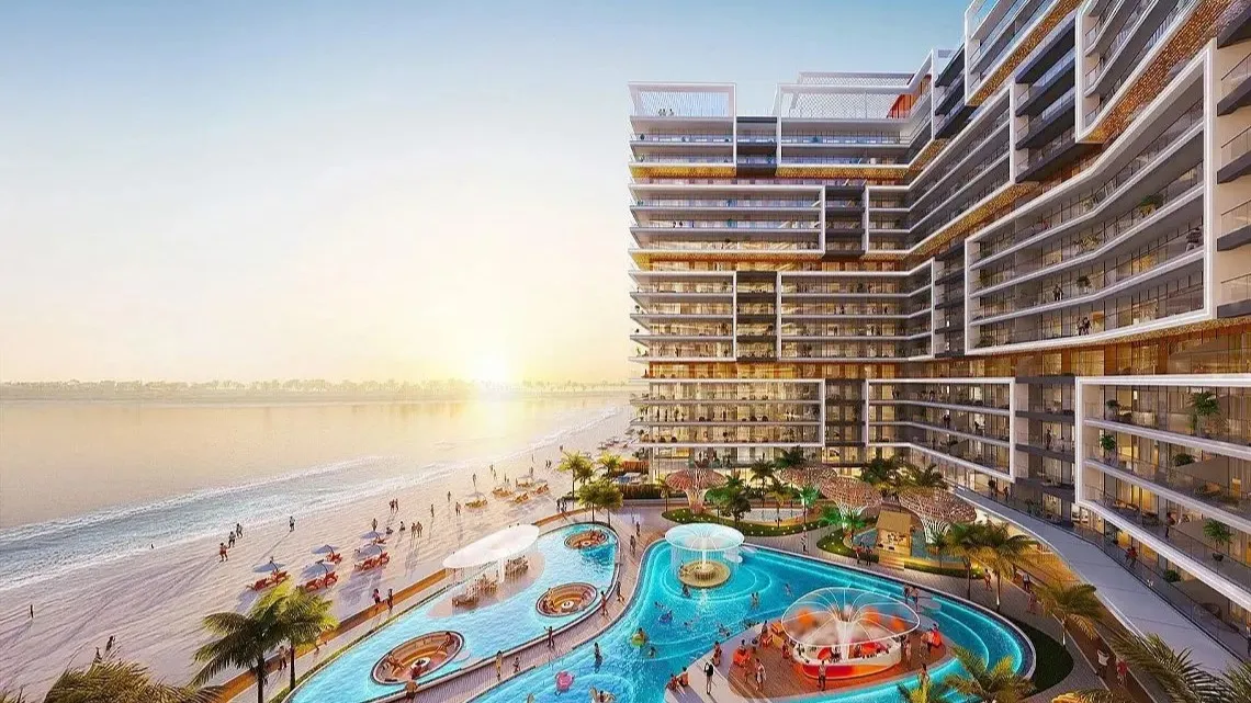 Waterfront apartments for sale with private beach and pool amenities at chelsea residence