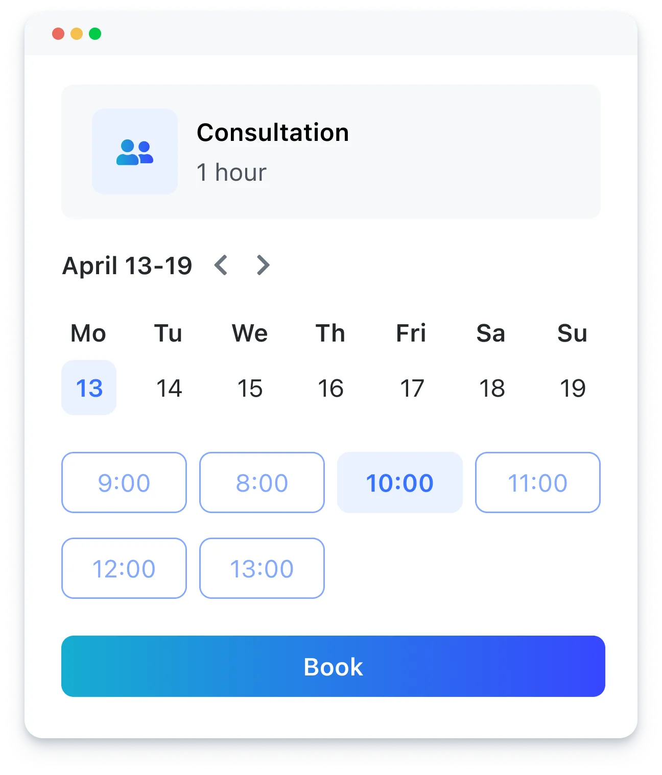 A screenshot of a calendar on a cell phone.